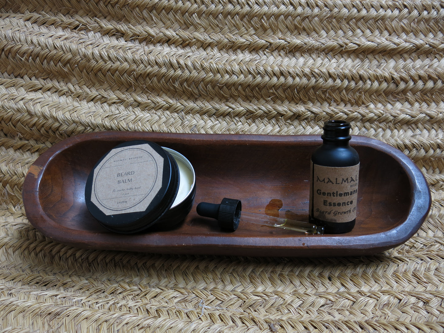 Premium Beard Growth Combo - Balm & Oil Set for Strong, Healthy Beards