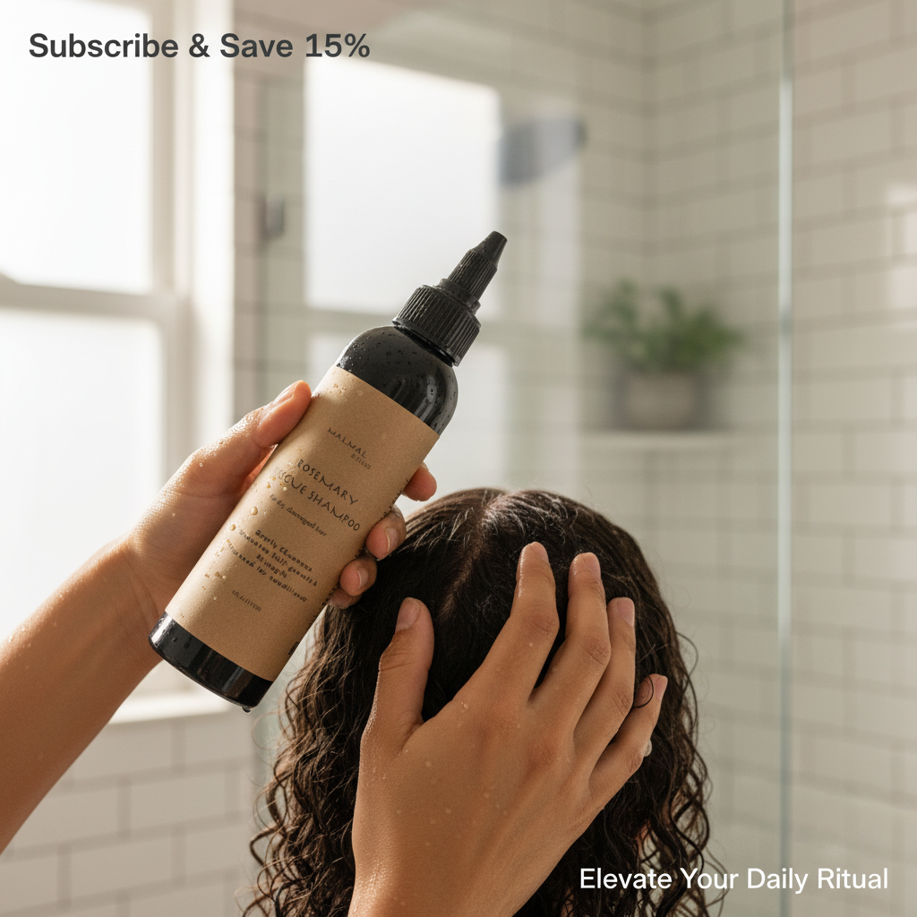 Rosemary Rescue Shampoo Lifestyle