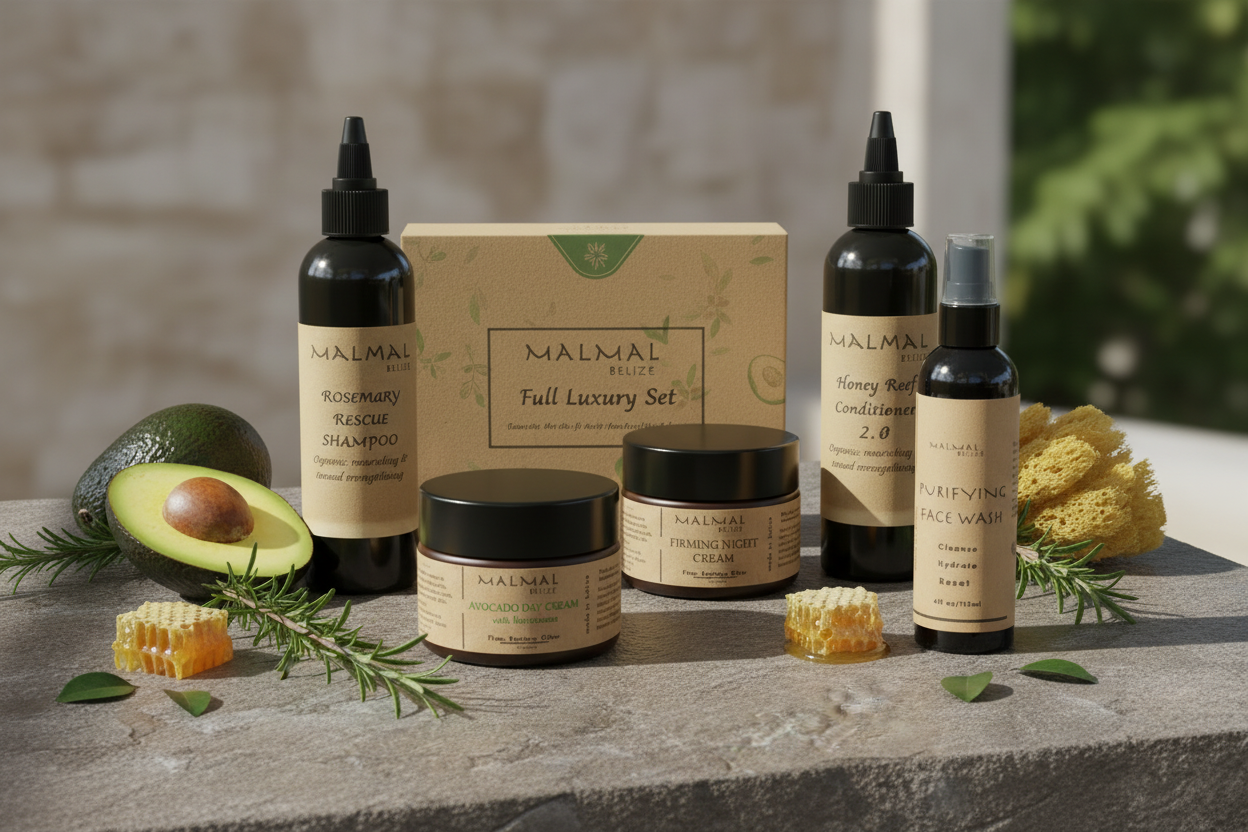 Skincare Products Group Photo